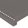 vidaXL Κεφαλάρι με Πτερύγια Γκρι 83x16x78/88 εκ. Συνθετικό Δέρμα