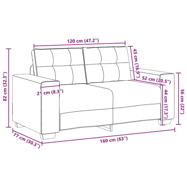 vidaXL Σετ Καναπέ με μαξιλάρι 3 pcs Μαύρο 221 x 78 x 80 εκ Βελούδο