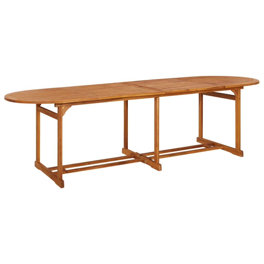 vidaXL Τραπεζαρία Κήπου 280 x 90 x 75 εκ. από Μασίφ Ξύλο Ακακίας