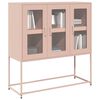 vidaXL Ντουλάπι Ροζ 100,5x39x107 εκ. από Χάλυβα Ψυχρής Έλασης