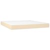 vidaXL &Kappa;&rho;&epsilon;&beta;ά&tau;&iota; Boxspring &mu;&epsilon; &Sigma;&tau;&rho;ώ&mu;&alpha; &Kappa;&rho;&epsilon;&mu; 160x200 &epsilon;&kappa;. &Upsilon;&phi;&alpha;&sigma;&mu;ά&tau;&iota;&nu;&omicron;