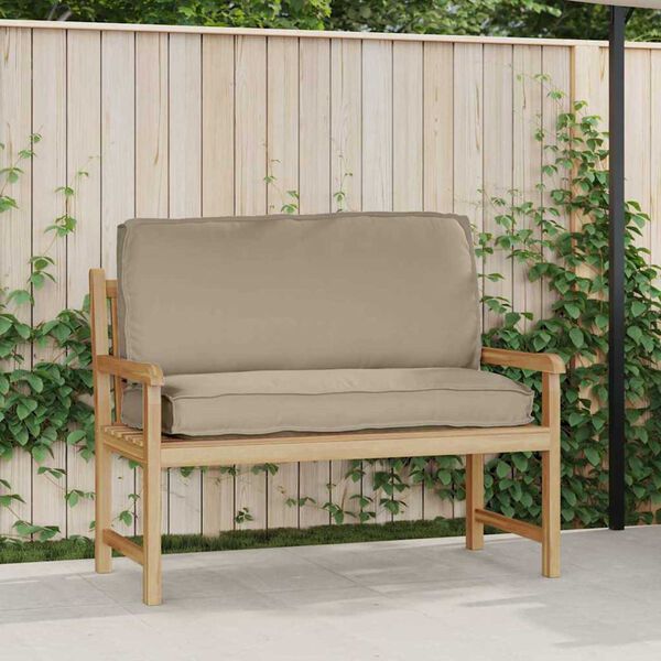 vidaXL Μαξιλάρι παλέτας για κάθισμα / πλάτη Taupe 120 x 50 x 12 εκ.