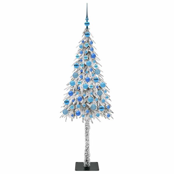 vidaXL Χριστουγεννιάτικο Δέντρο με 300 LED Λευκό 180 cm ΠΕ και Ατσάλι