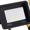 vidaXL Προβολέας LED με Λαβή Θερμό Λευκό 20 W