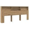 vidaXL &Kappa;&rho;&epsilon;&beta;ά&tau;&iota; &mu;&epsilon; &Kappa;&epsilon;&phi;&alpha;&lambda;ά&rho;&iota; &mu;&epsilon; &rho;ά&phi;&iota; Artisan Oak 220 x 19 x 101,5 &epsilon;&kappa;