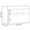 vidaXL Ντουλάπι Τηλεόρασης Τοίχου Μαύρη δρυς 60 x 30 x 40 εκ.