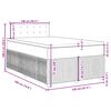 vidaXL &Kappa;&rho;&epsilon;&beta;ά&tau;&iota; Boxspring &mu;&epsilon; &Sigma;&tau;&rho;ώ&mu;&alpha; &Sigma;&kappa;&omicron;ύ&rho;&omicron; &Kappa;&alpha;&phi;έ 120x190 &epsilon;&kappa; &Upsilon;&phi;&alpha;&sigma;&mu;ά&tau;&iota;&nu;&omicron;