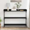vidaXL Τραπέζι Κονσόλας με ράφι Μαύρη δρυς 100 x 30 x 80 εκατοστά