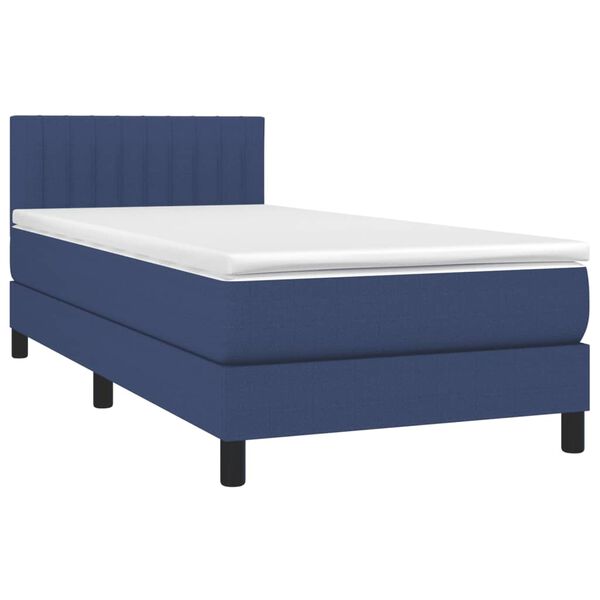 vidaXL &Kappa;&rho;&epsilon;&beta;ά&tau;&iota; Boxspring &mu;&epsilon; &Sigma;&tau;&rho;ώ&mu;&alpha; &Mu;&pi;&lambda;&epsilon; 100 x 200 &epsilon;&kappa;. &Upsilon;&phi;&alpha;&sigma;&mu;ά&tau;&iota;&nu;&omicron;