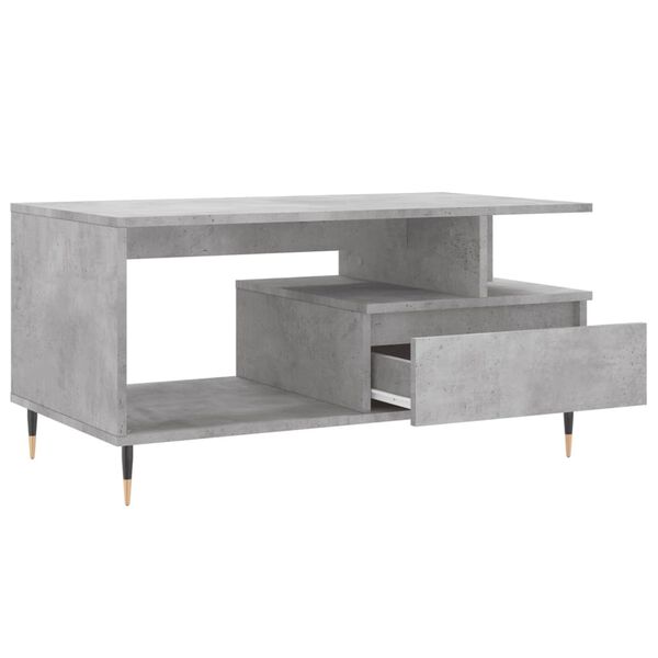 vidaXL Τραπεζάκι Σαλονιού Γκρι Σκυρ. 90x49x45 εκ. Επεξεργασμένο Ξύλο