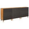 vidaXL Πλαϊνό γραφείο 3 pcs Καφέ 60 x 33 x 75 cm Μασίφ ξύλο μάνγκο