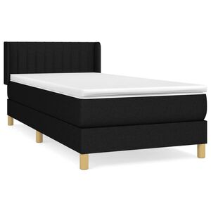 vidaXL &Kappa;&rho;&epsilon;&beta;ά&tau;&iota; Boxspring &mu;&epsilon; &Sigma;&tau;&rho;ώ&mu;&alpha; &Mu;&alpha;ύ&rho;&omicron; 80 x 200 &epsilon;&kappa;. &Upsilon;&phi;&alpha;&sigma;&mu;ά&tau;&iota;&nu;&omicron;
