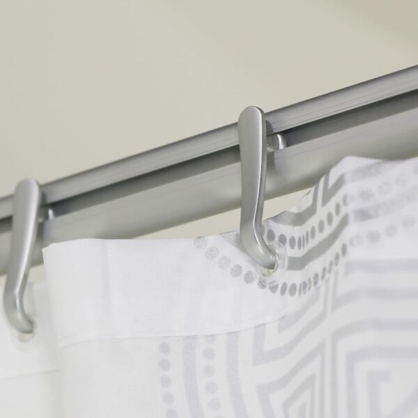 Sealskin Σιδηρόδρομος Κουρτίνας Μπάνιου Σετ Easy Roll Αλουμίνιο