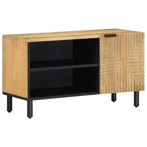 vidaXL &Nu;&tau;&omicron;&upsilon;&lambda;ά&pi;&iota; &tau;&eta;&lambda;&epsilon;ό&rho;&alpha;&sigma;&eta;&sigmaf; &kappa;&alpha;&phi;έ 80x31,5x46 cm &alpha;&pi;ό &mu;&alpha;&sigma;ί&phi; &xi;ύ&lambda;&omicron; Mango