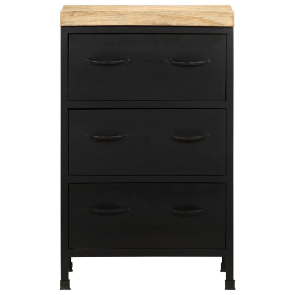 vidaXL Ντουλάπι 47 x 35 x 76 εκ. από Ακατέργαστο Ξύλο Μάνγκο
