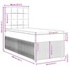 vidaXL Κρεβάτι Boxspring με Στρώμα Ανοιχτό Γκρι 80x200 εκ. Υφασμάτινο