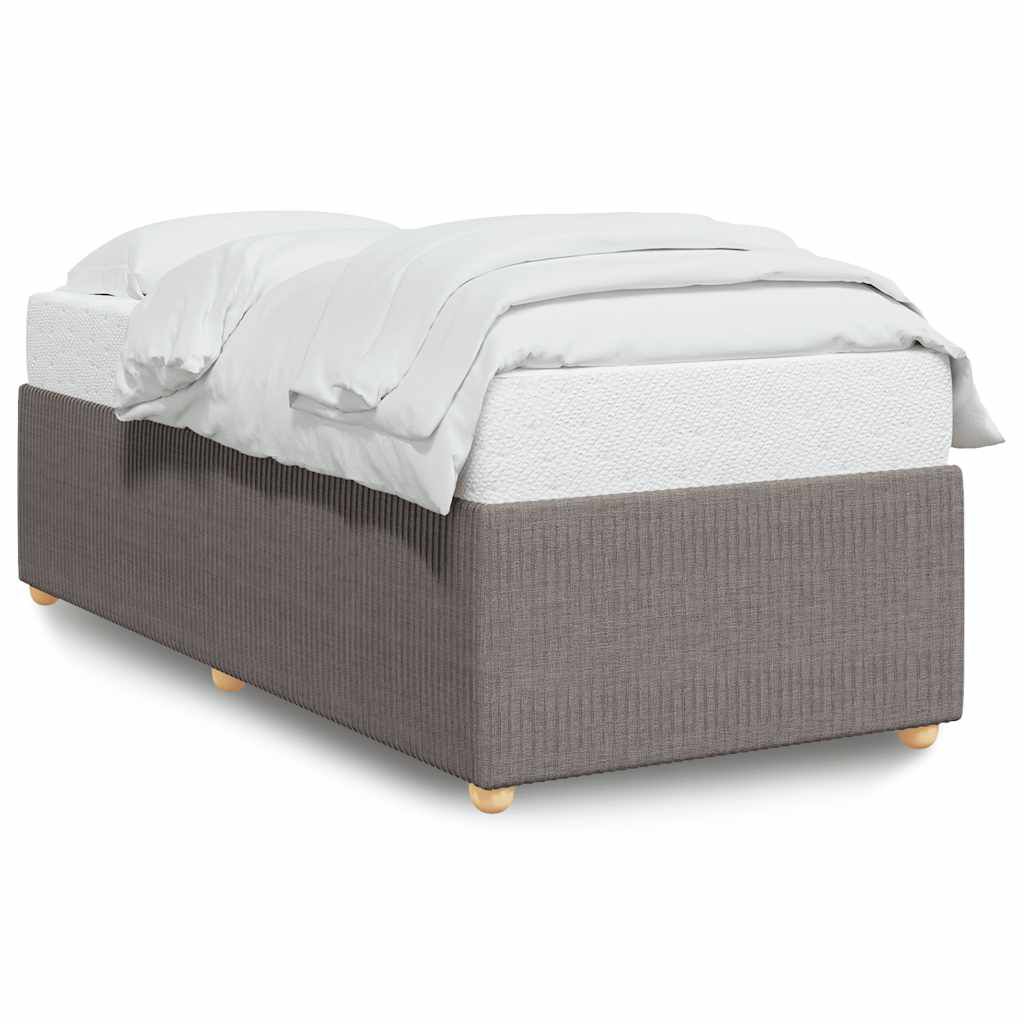 vidaXL Σκελετός Κρεβατιού Χωρίς Στρώμα Taupe 80x200 εκ. Υφασμάτινο