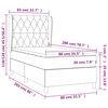 vidaXL &Kappa;&rho;&epsilon;&beta;ά&tau;&iota; Boxspring &mu;&epsilon; &Sigma;&tau;&rho;ώ&mu;&alpha; &Alpha;&nu;&omicron;&iota;&chi;&tau;ό &Gamma;&kappa;&rho;&iota; 80x200 &epsilon;&kappa;. &Upsilon;&phi;&alpha;&sigma;&mu;ά&tau;&iota;&nu;&omicron;