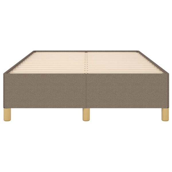vidaXL Σκελετός Κρεβατιού Χωρίς Στρώμα Taupe 120x200 εκ. Υφασμάτινο