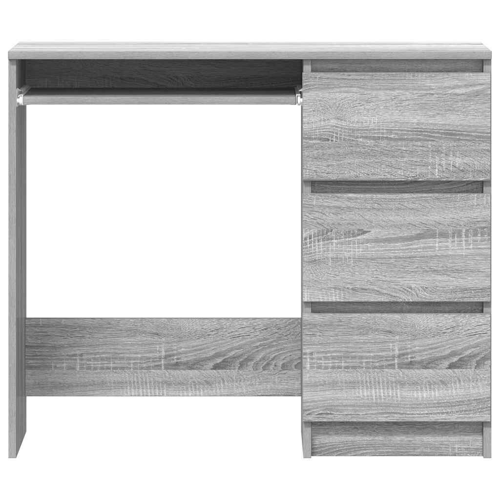 vidaXL Γραφείο Γκρι Sonoma 90x45x76 εκ. από Επεξεργασμένο Ξύλο