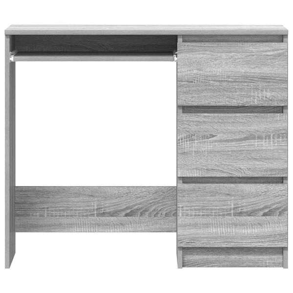 vidaXL Γραφείο Γκρι Sonoma 90x45x76 εκ. από Επεξεργασμένο Ξύλο