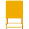 vidaXL Κομοδίνο Μουσταρδί 36x39x60,5 εκ. από Χάλυβα