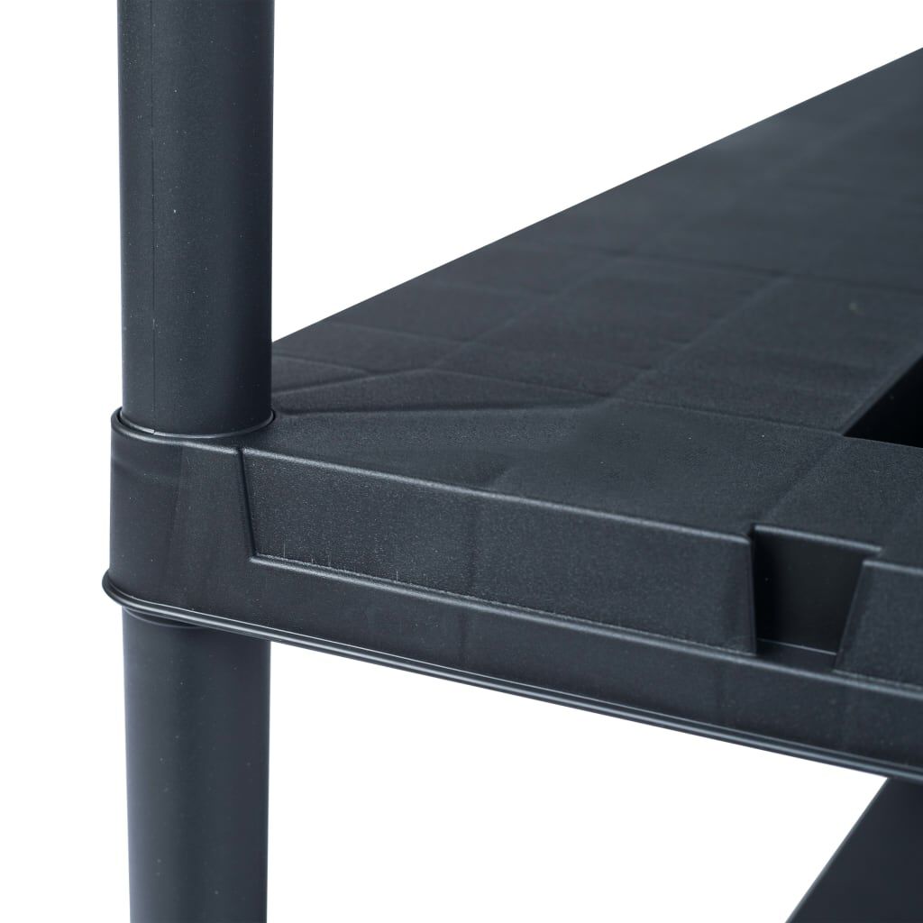 vidaXL Ραφιέρα Μαύρη 220 κ. 90 x 40 x 138 εκ. Πλαστική