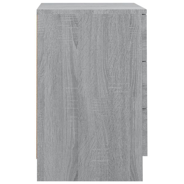vidaXL Κομοδίνο Γκρι Sonoma 38x35x56 εκ. από Επεξεργασμένο Ξύλο
