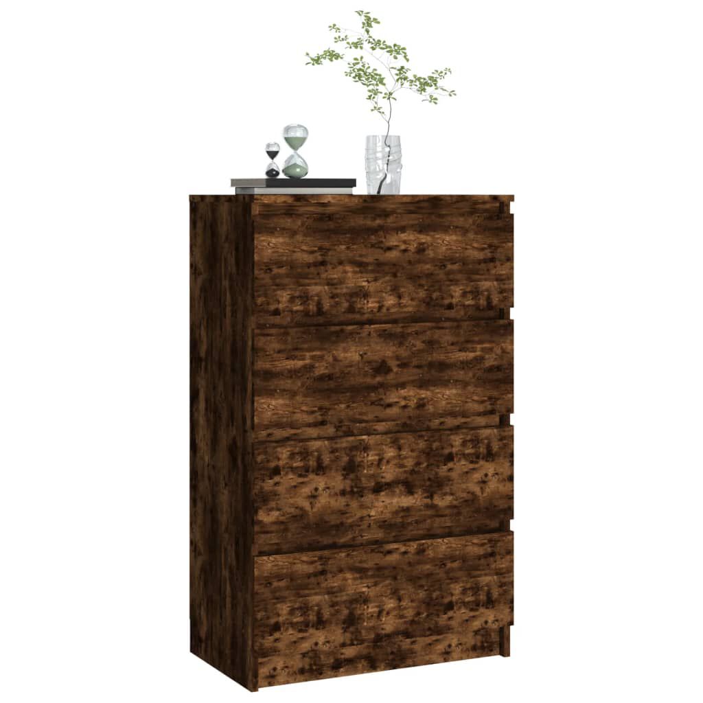 vidaXL Συρταριέρα Καπνιστή Δρυς 60 x 35 x 98,5 εκ. Επεξεργασμένο Ξύλο