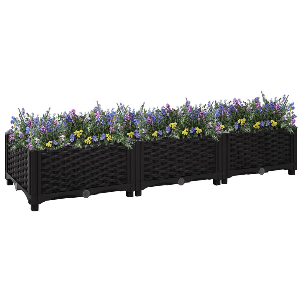 vidaXL Ζαρντινιέρα 120 x 40 x 23 εκ. από Πολυπροπυλένιο