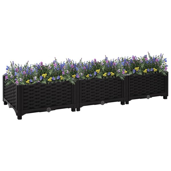 vidaXL Ζαρντινιέρα 120 x 40 x 23 εκ. από Πολυπροπυλένιο