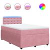 vidaXL &Kappa;&rho;&epsilon;&beta;ά&tau;&iota; Boxspring &mu;&epsilon; &Sigma;&tau;&rho;ώ&mu;&alpha; &Rho;&omicron;&zeta; 120x200 &epsilon;&kappa;. &Beta;&epsilon;&lambda;&omicron;ύ&delta;&iota;&nu;&omicron;