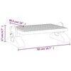 vidaXL Υποπόδιο Μαύρο 50 x 30,5 x 17 εκ.