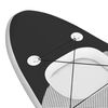 vidaXL Σανίδα SUP Φουσκωτή Σετ Μαύρη 300 x 76 x 10 εκ.
