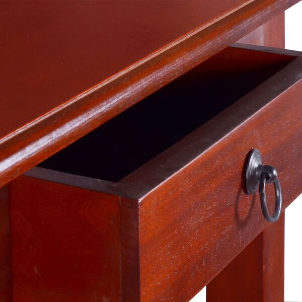 vidaXL Τραπέζι Κονσόλα Κλασικό Καφέ 60 x 30 x 75 εκ. από Μασίφ Μαόνι