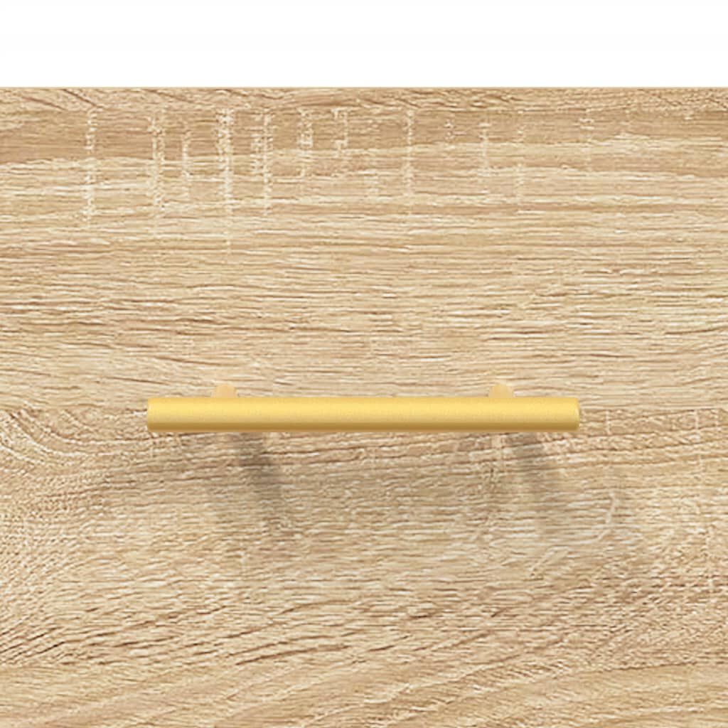 vidaXL Κομοδίνα Επιτοίχια Sonoma Δρυς 35 x 35 x 20 εκ.