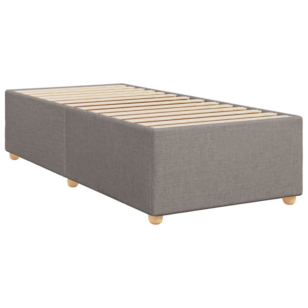 vidaXL Σκελετός Κρεβατιού Χωρίς Στρώμα Taupe 90x190 εκ. Υφασμάτινο
