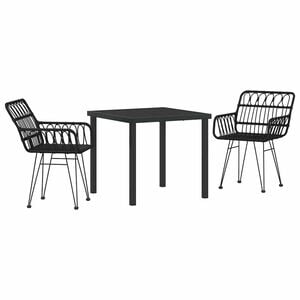 vidaXL &Sigma;έ&tau; &phi;&alpha;&gamma;&eta;&tau;&omicron;ύ &gamma;&iota;&alpha; &kappa;ή&pi;&omicron; 3 pcs &Mu;&alpha;ύ&rho;&omicron; &Chi;ά&lambda;&upsilon;&beta;&alpha;&sigmaf; &mu;&epsilon; &epsilon;&pi;ί&sigma;&tau;&rho;&omega;&sigma;&eta; &pi;&omicron;ύ&delta;&rho;&alpha;&sigmaf;