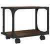 vidaXL Βάση Εκτυπωτή 2 Επιπέδων Καφέ Δρυς 41x28x33,5 εκ Επεξ. Ξύλο