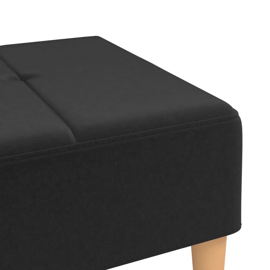 vidaXL Υποπόδιο Μαύρο 78 x 56 x 32 εκ. Υφασμάτινο