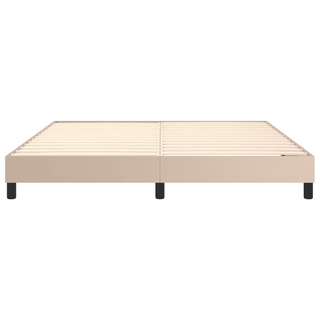 vidaXL Πλαίσιο Κρεβατιού Καπουτσίνο 180x200 εκ. από Συνθετικό Δέρμα