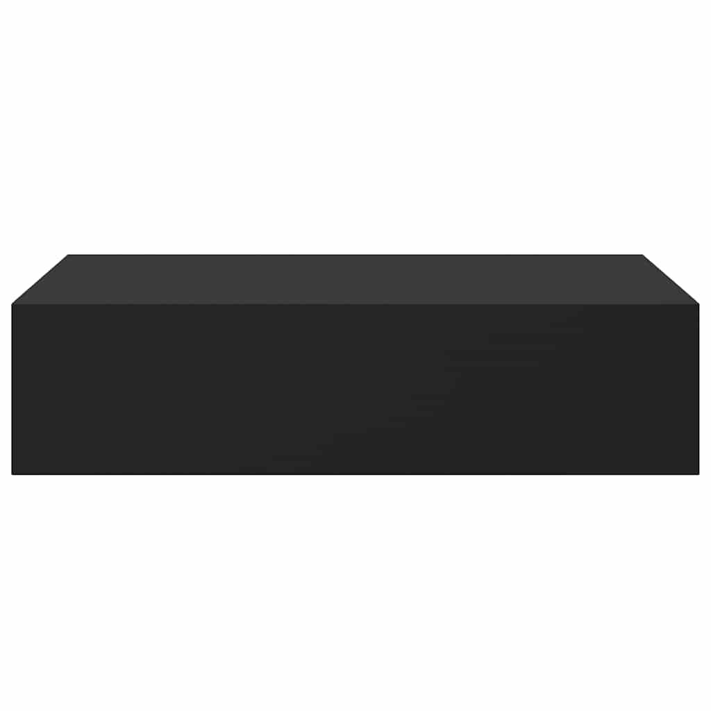 vidaXL Ράφια Τοίχου με Συρτάρια 2 Τεμ. Μαύρα 40 x 23,5 x 10εκ. από MDF