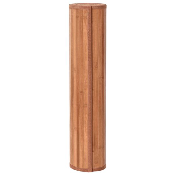 vidaXL Χαλί Ορθογώνιο Καφέ 60 x 200 εκ. Μπαμπού