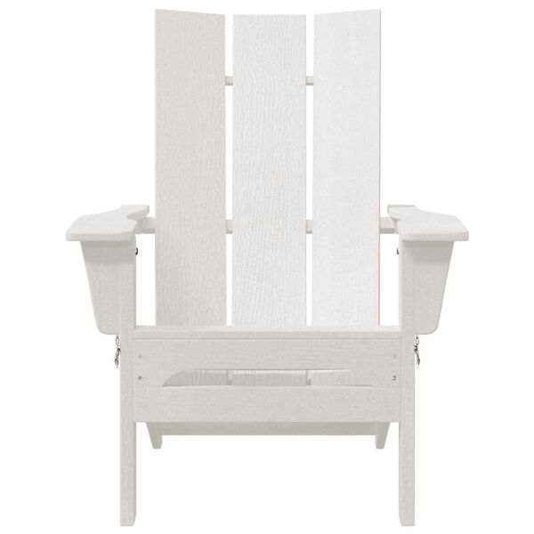 vidaXL Έπιπλα Χαλάρωσης Κήπου 2 pcs Λευκό 74.5 x 80.5 x 90 εκ.