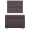 vidaXL Κρεβάτι Boxspring με Στρώμα Σκούρο Καφέ 80x200 εκ. Υφασμάτινο