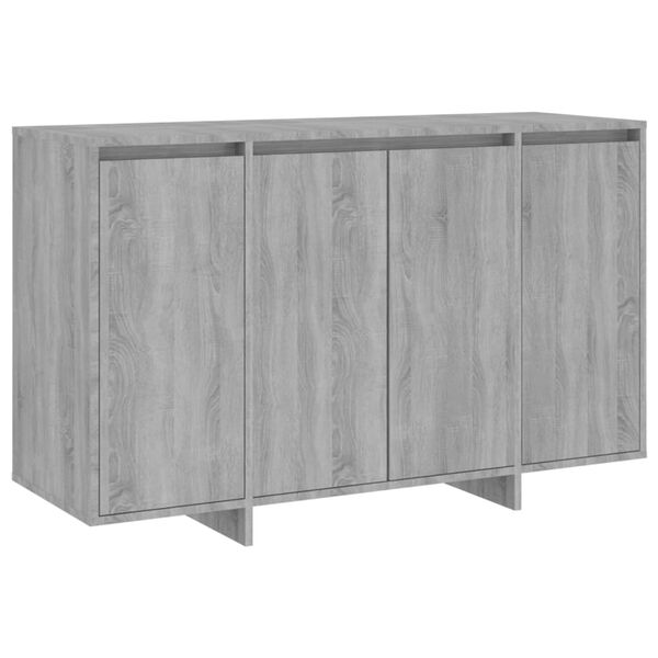 vidaXL Μπουφές Γκρι Sonoma 120 x 41 x 75 εκ από Μοριοσανίδα