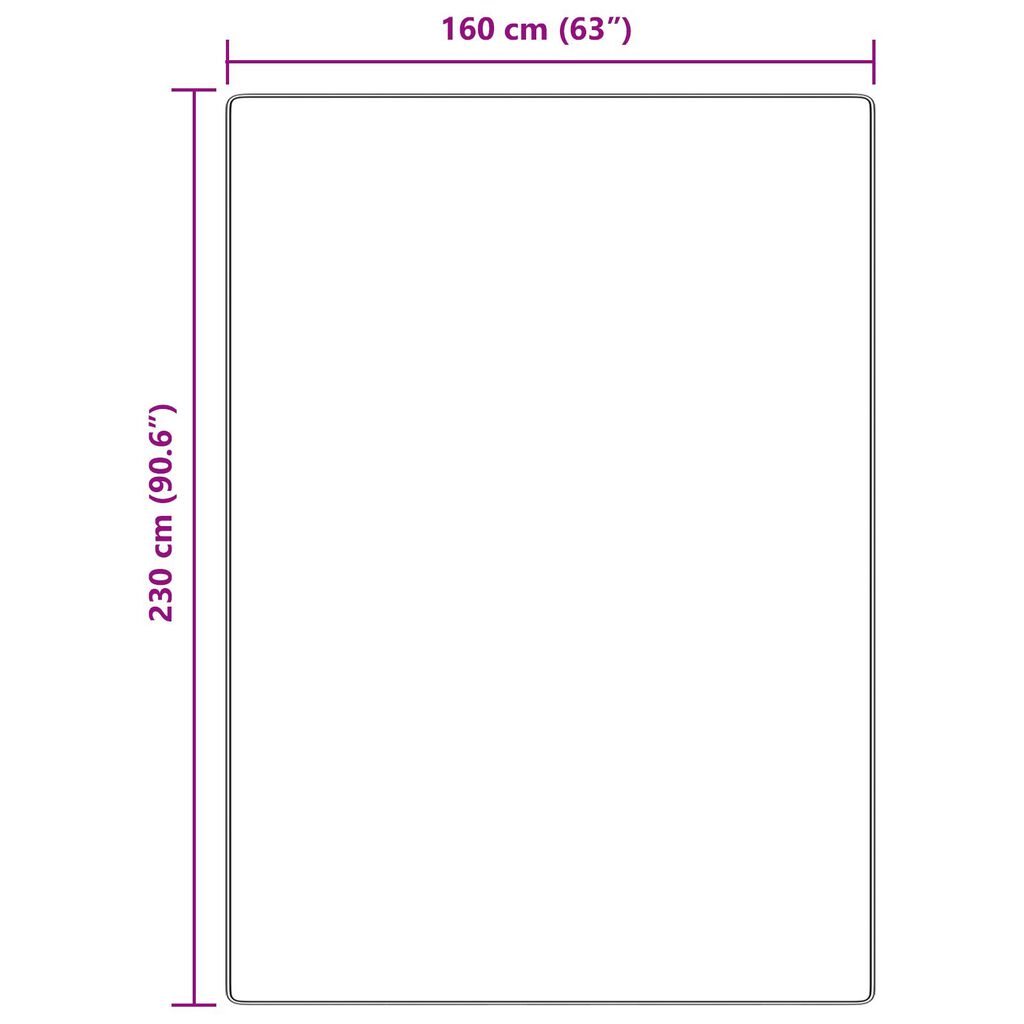 vidaXL Χαλιά Shaggy με Λάτεξ Καφέ 160x230 εκ.