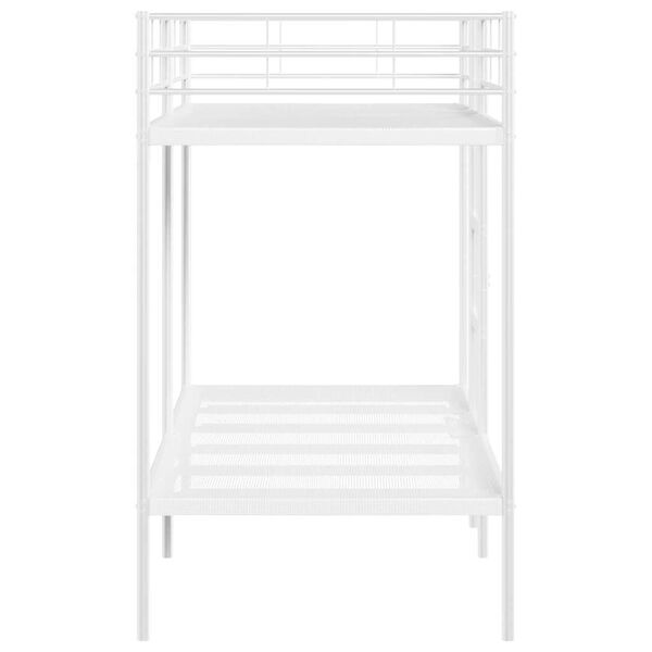 vidaXL Κουκέτα χωρίς στρώμα Λευκό 100x190 cm Ατσάλι