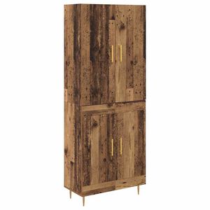 vidaXL Highboard &Pi;&alpha;&lambda;&iota;ό &Xi;ύ&lambda;&omicron; 69,5 x 34 x 180 &epsilon;&kappa;. &Epsilon;&pi;&epsilon;&xi;&epsilon;&rho;&gamma;&alpha;&sigma;&mu;έ&nu;&omicron; &xi;ύ&lambda;&omicron;