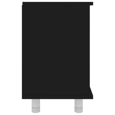 vidaXL Ντουλάπι Νιπτήρα Μαύρο 60 x 32 x 53,5 εκ. Μοριοσανίδα